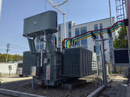 State Grid Zhejiang Nanlin 110kV substation main transformer SZ20-50000/110-nx2